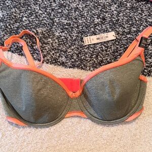 Stylish Green and Pink(melon) Women's Bra Balconwr Very Sexy 32D NwT